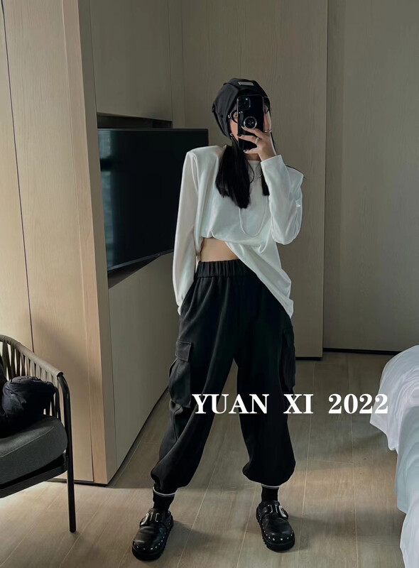 Autumn on the new![Yuan Xi] Fashion long-sleeved T-shirt 6054 # LSL