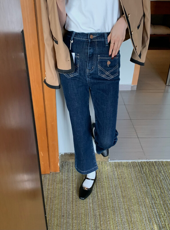 New Year in Early Autumn! [MEET ME] Elastic pocket design jeans 61528 # L