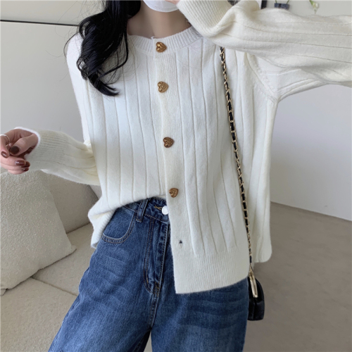 Real price lazy lazy wind cardigan coat female Korean version commuting loose knit sweater