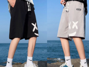 New 5 point trend nasa casual shorts men's sweatpants