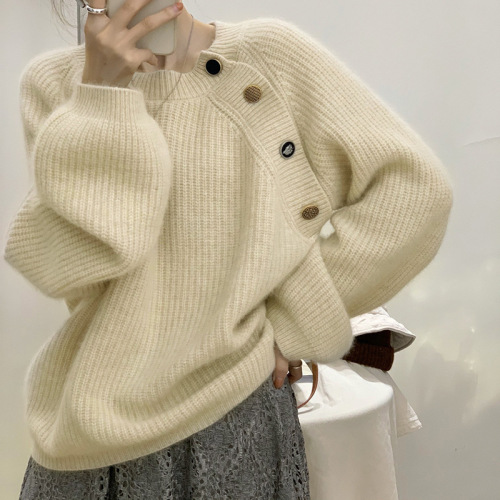 Milk wear gentle sweater female early spring and autumn  new jacket advanced sense Japanese lazy autumn and winter coat