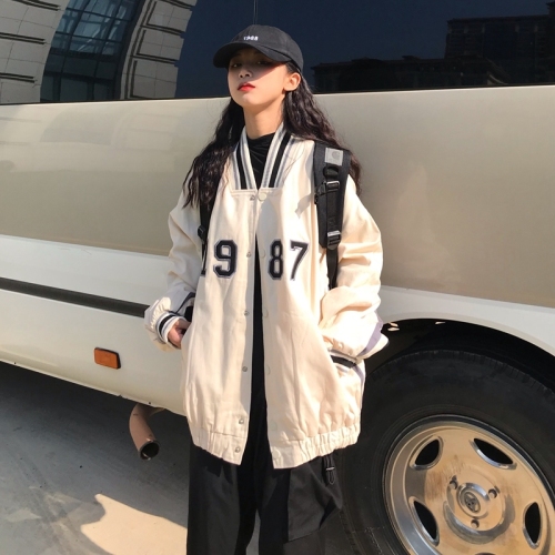 Thin coat women's spring and autumn  new Korean version ins wild loose student jacket sunscreen baseball uniform tide