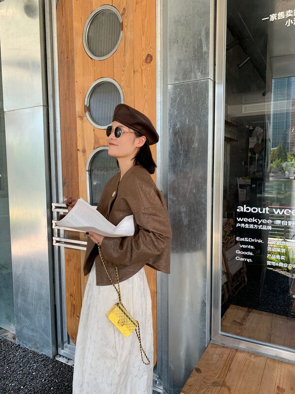 【UNITY】Nice design high-end autumn women's fashion all-match short jacket Q17003# CQW