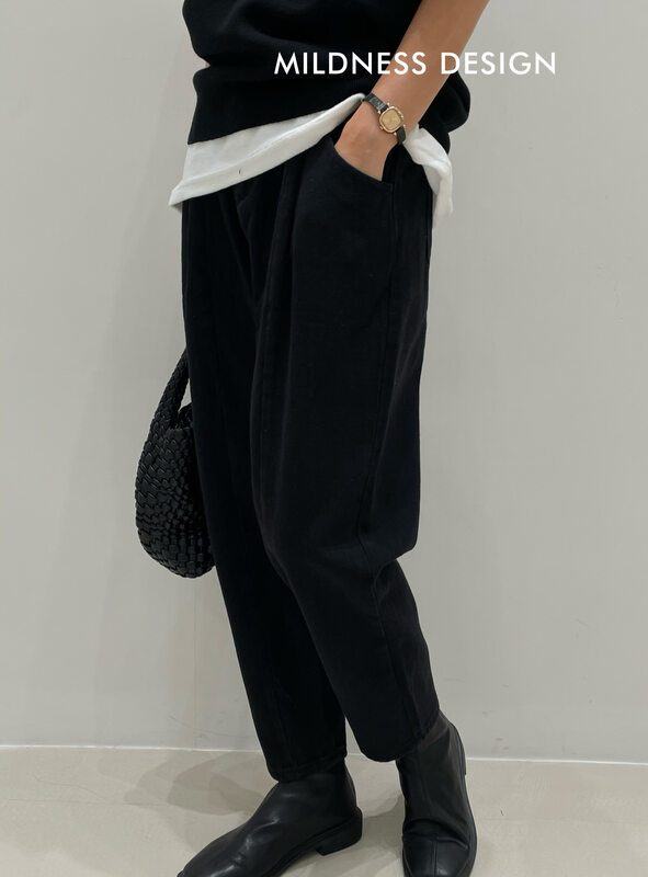 New in autumn! [MILDNESS] Simple and slim fashion Korean jeans 9115# FHX