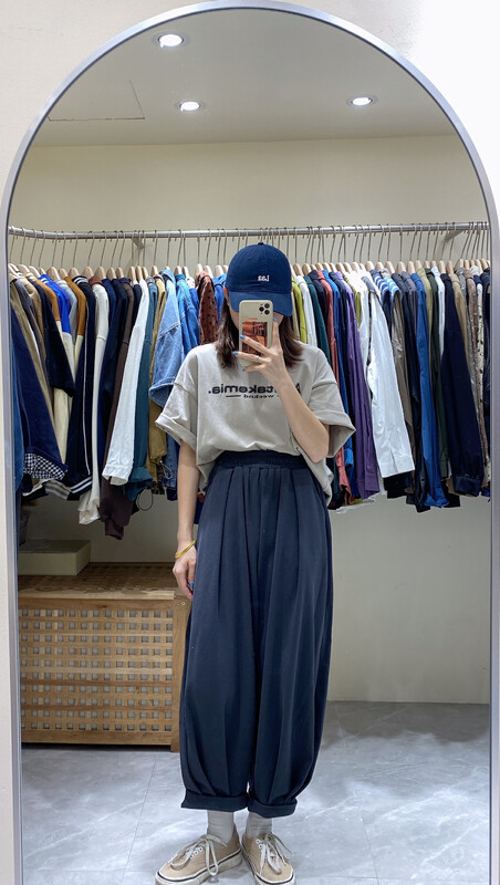 New in autumn! [DA.7] Japanese all-match elastic waist casual pants YS1-6160# LSL