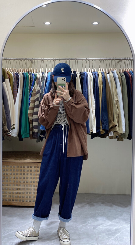 【DA.7】Korean version long-sleeved solid color shirt YS1-3281# LSL