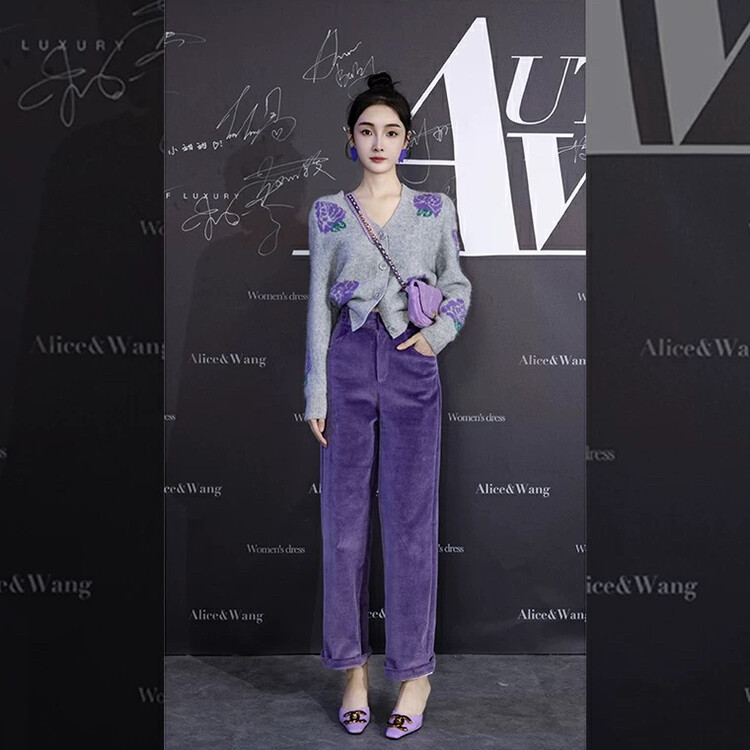 【L.L STUDIO】Korean style jacquard short knitted cardigan 78186# PCZ