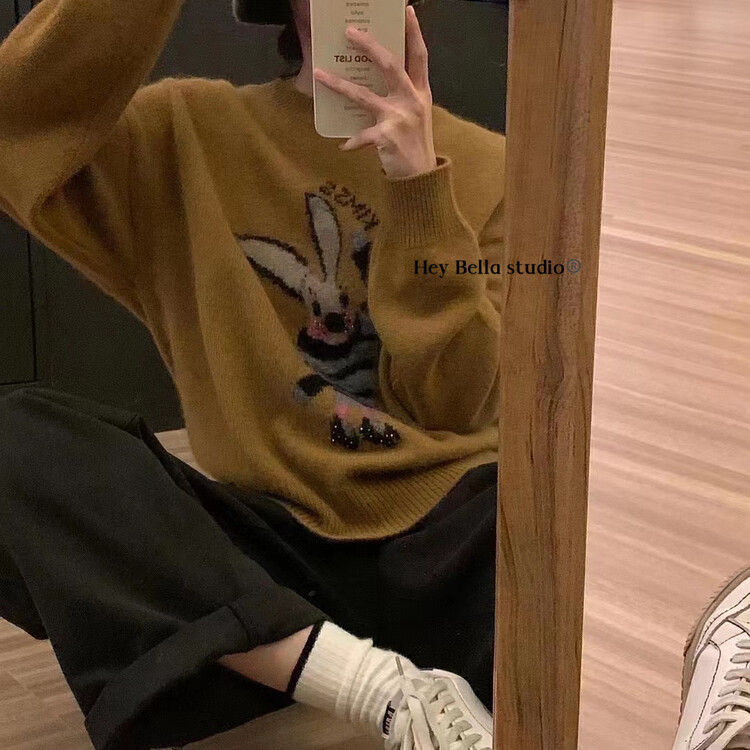 New in winter!【HEY BELLA】Korean style fashion pullover warm sweater 9653# L