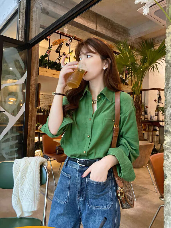 New in winter! [BY] Women's autumn all-match high-quality slim shirt 816# HJY