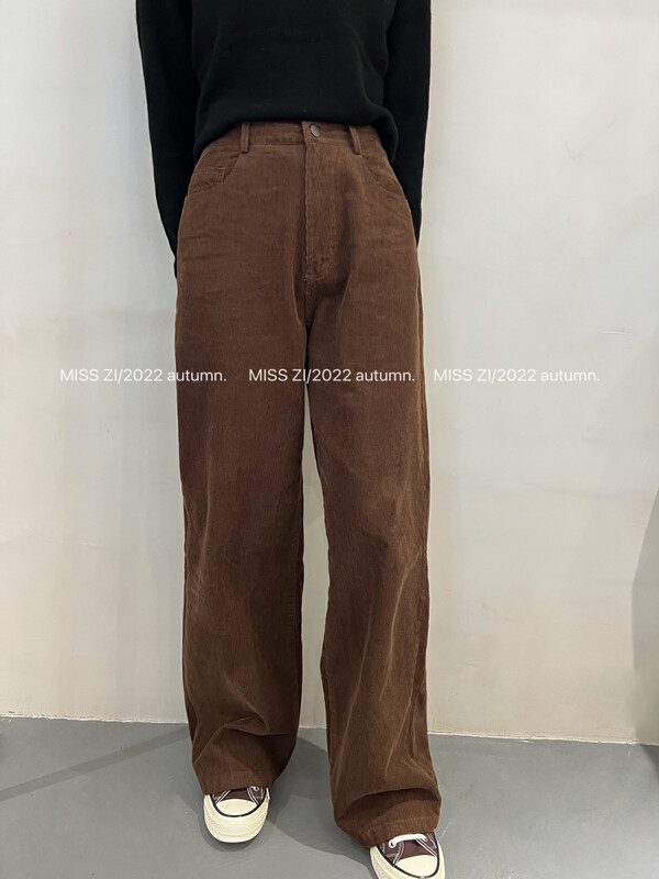 Original price 88.99! [MISS ZI] Korean Autumn All-match Snowflake Net Red Wide Leg Pants Casual Pants 3333# CQW