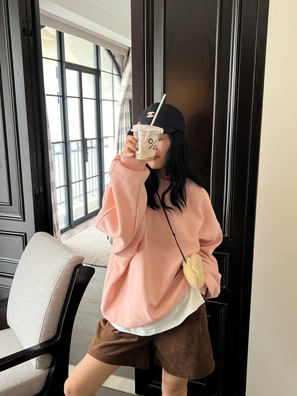 【UNITY】Fall/Winter Basic Loose Women's Top Round Neck Sweater Q18009# CQW