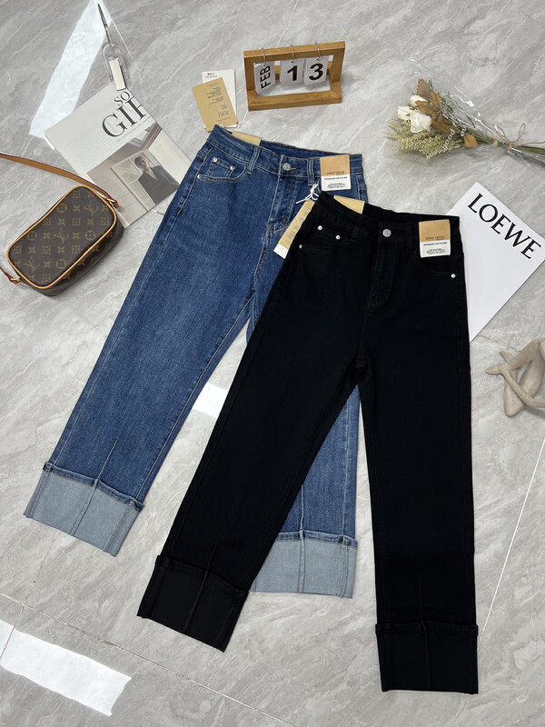 New in autumn! [M8 denim] Casual simple and versatile jeans V1598-6# JHY