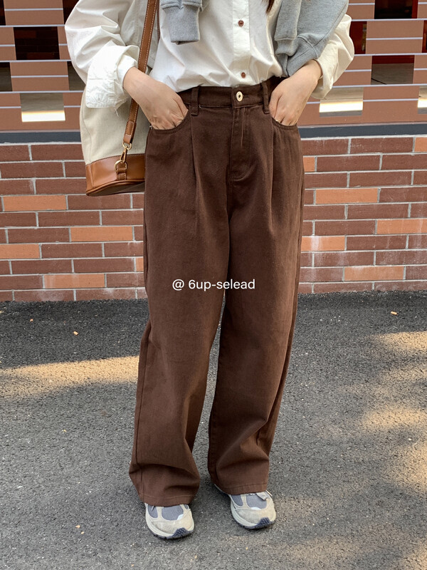 【6-UP】Korean Straight Wide Leg Jeans 69277# CQW