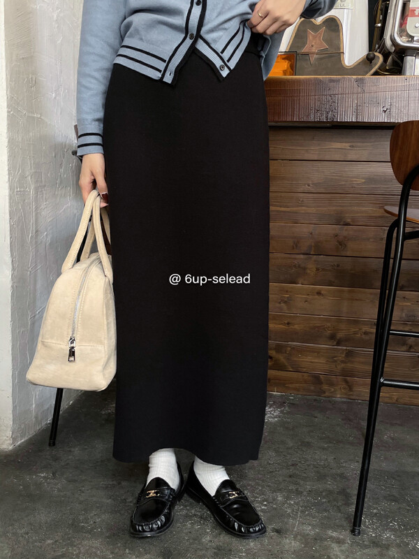 New in winter! [6-UP] Korean version of all-match knitted skirt 69166# CQW