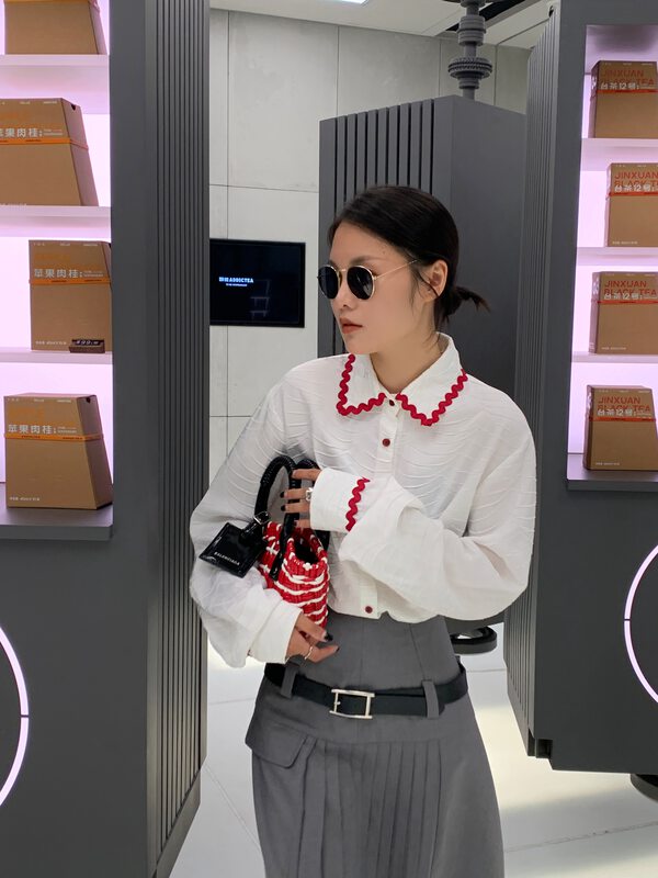 【UNITY】Early autumn Korean style long-sleeved top women's casual shirt Q18001# CQW