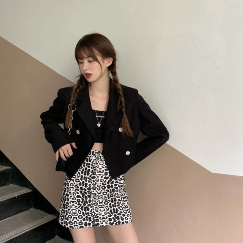 Autumn 2022 new loose Korean version short suit collar high-quality gas long-sleeved suit small jacket female chic