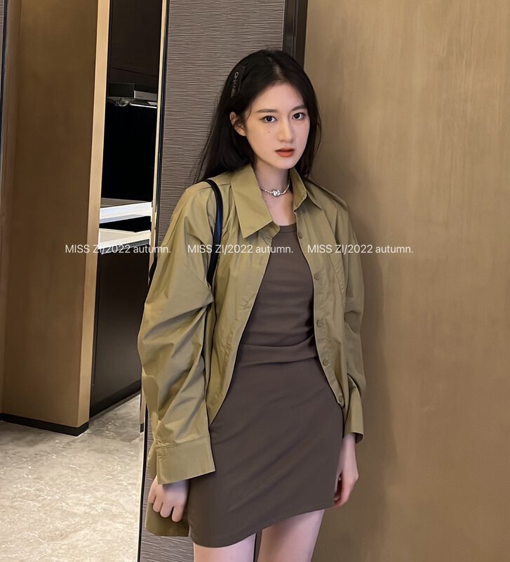 Original price 123.95! New in early autumn!  【MISS ZI】Casual vest skirt suit shirt 3203# CQW