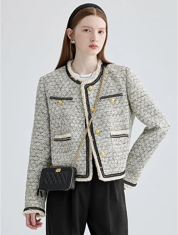 Autumn is new! [BY] Fashionable small fragrance style short coat 7887# HJY
