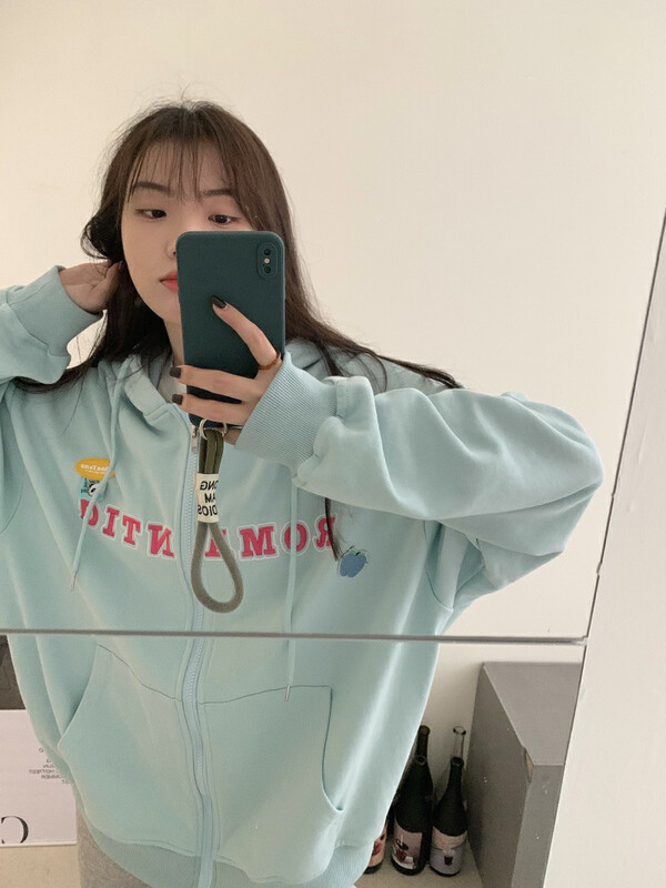 【BY】 Gentle hooded American retro mid-length sweater 6079# HJY