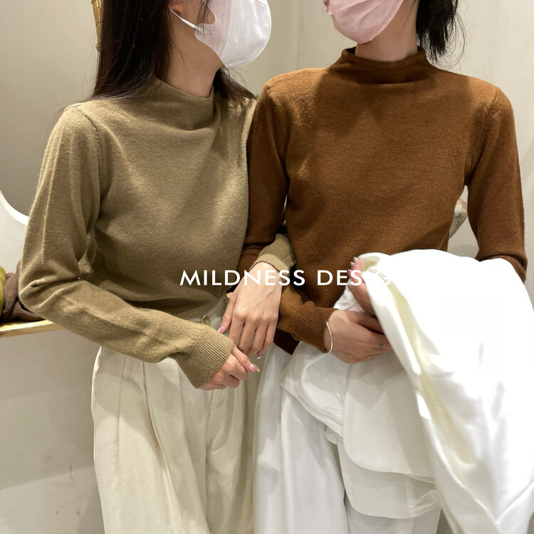 New in autumn! [MILDNESS] Korean version of simple and versatile knitted sweater 922# FHX