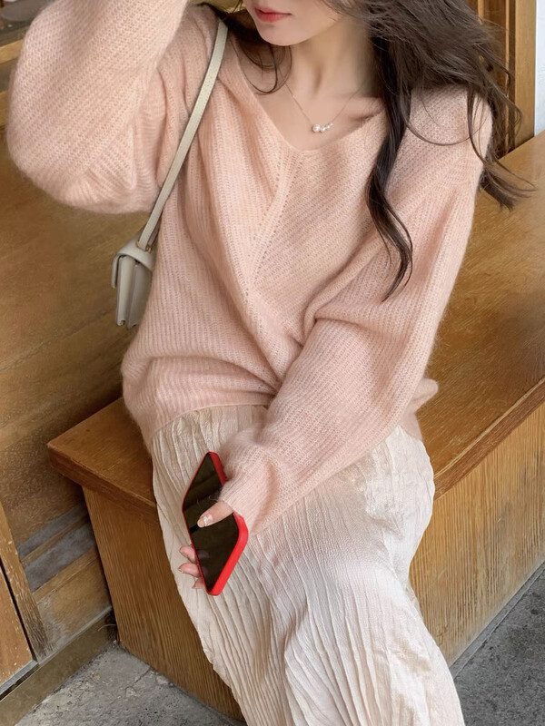 New in autumn! [BY] Gentle Korean temperament warm sweater 4894# HJY