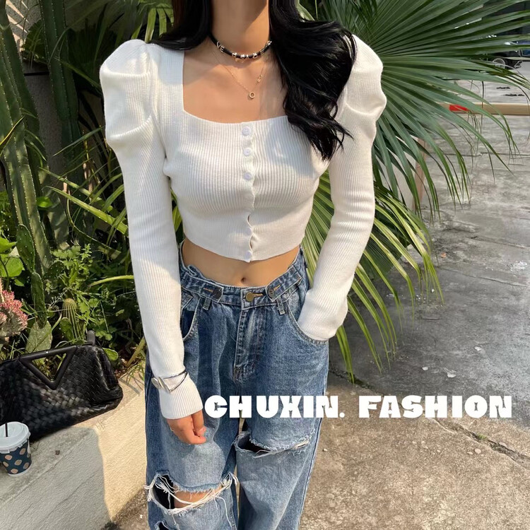 Autumn is new! [C.X original heart] Korean version of the temperament slim long-sleeved sweater Z589# WTT
