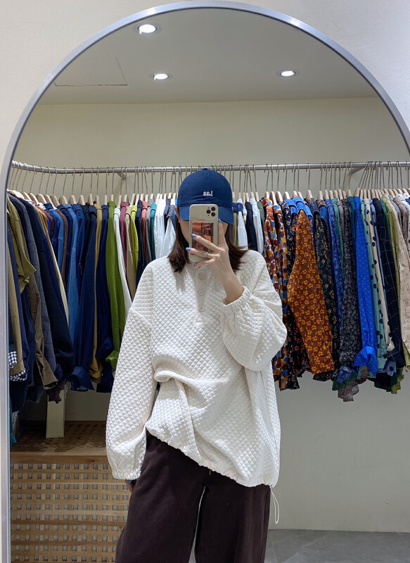 New in autumn! [DA.7] plaid drawstring loose long-sleeved sweater YS1-3252# LSL