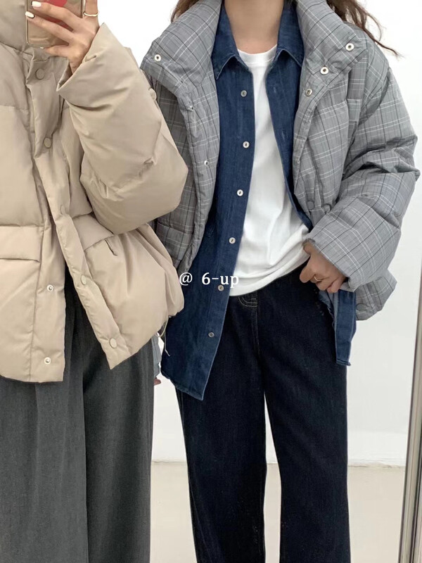 Original price 247.03! New in early winter! [6-UP] Korean version of the loose large pocket warm down jacket (including 80% white duck down) 66270# XJ