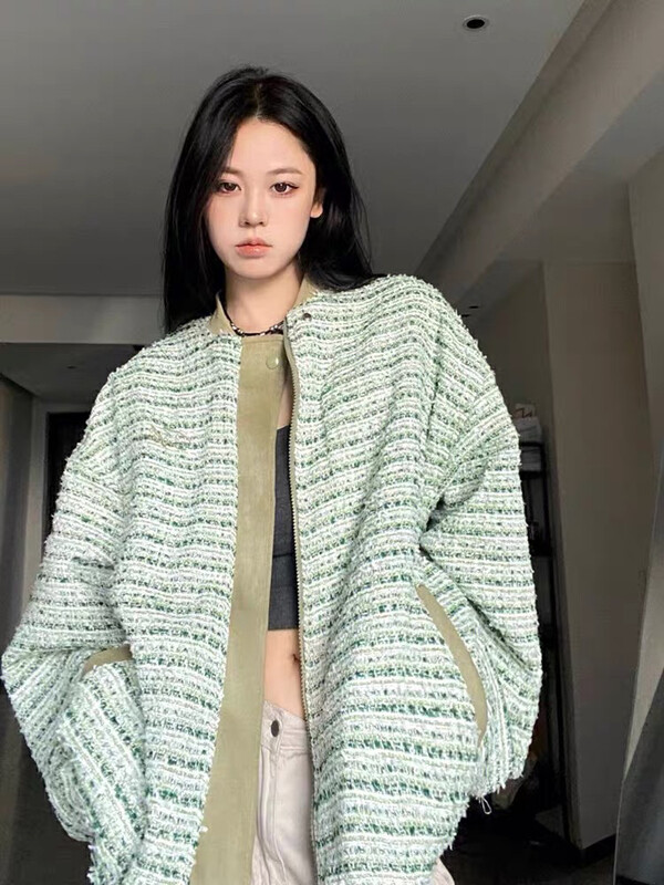 New in autumn!【KIKI STUDIO】Loose and versatile embroidered short coat 6871# HJY