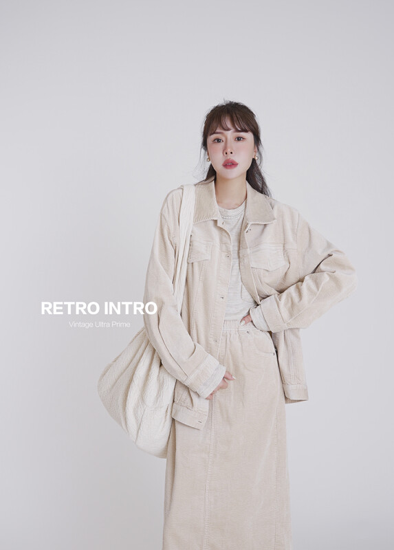 Original price 178.99! [RIN] Japanese retro corduroy tooling short coat R21576