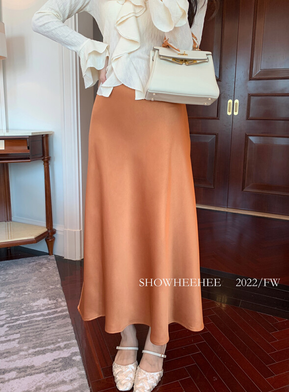 New in early autumn! [Xiu Xixi] Temperament light luxury high-end skirt 19539# JHY
