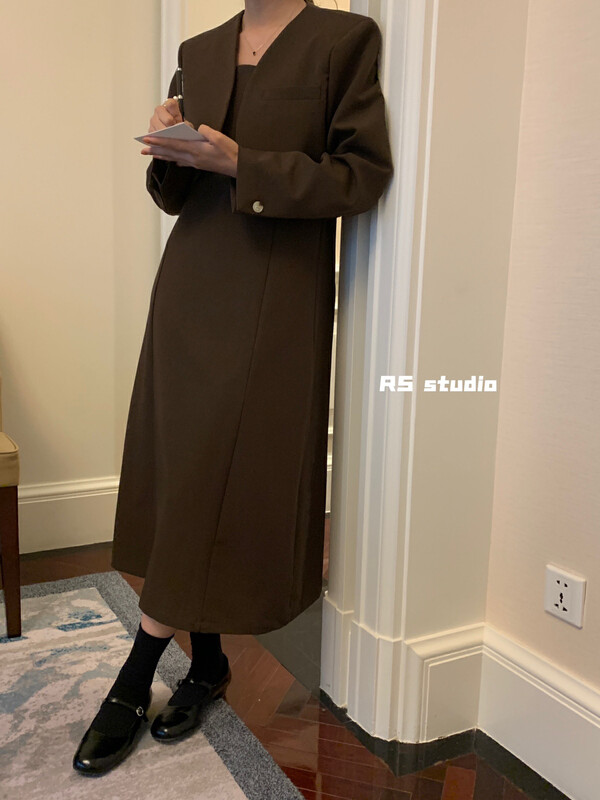 【RS】Neat Temperament Suit + Sling Short Dress Suit KL0002# FHX