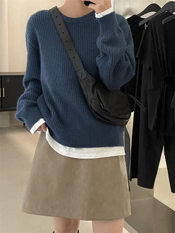 Recommended 8 colors to choose [CLEAN SPACE] Korean version stitching fake two loose warm sweaters 33725# CQW