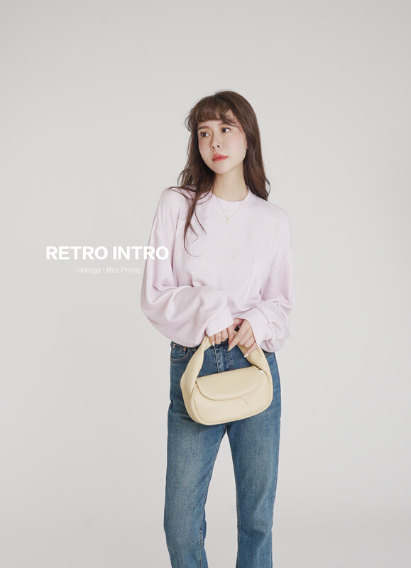 【RIN】Casual simple temperament all-match commuter long-sleeved T-shirt R21597# CQW