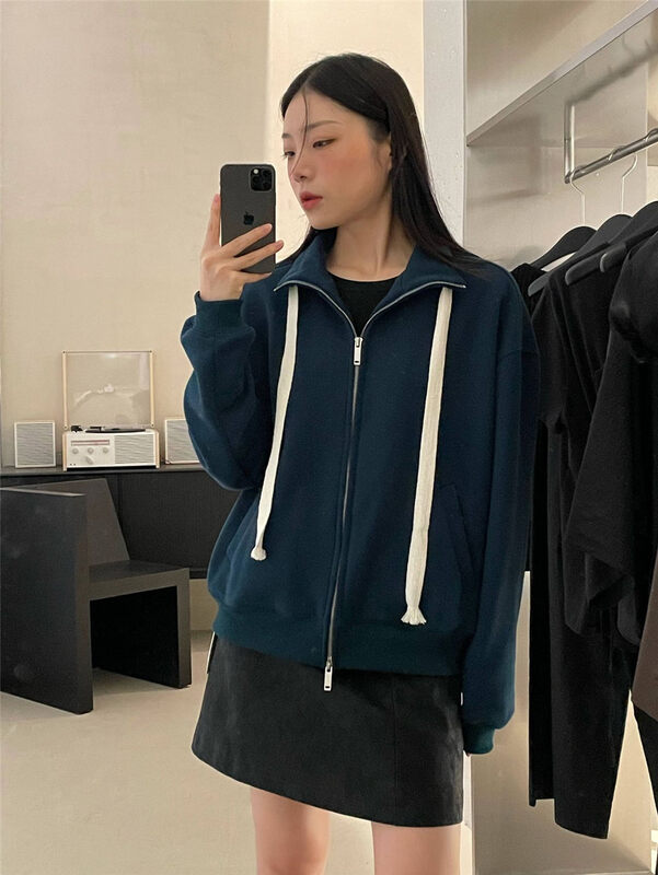 Autumn is new! [CLEAN SPACE] Korean version of all-match sports casual short jacket (thin velvet) 33318# CQW