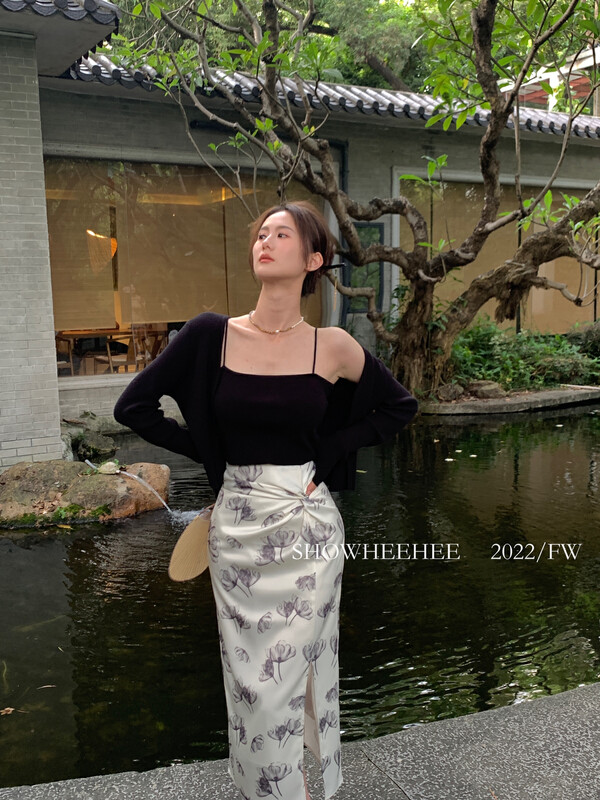 New in early autumn! [Xiu Xixi] French retro luxury vest/sling 22-060# JHY