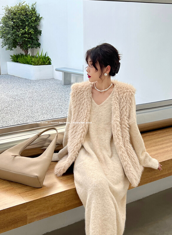 【YOOMINI】Sleeveless Versatile Solid Color Vest D16284-LV# WPL