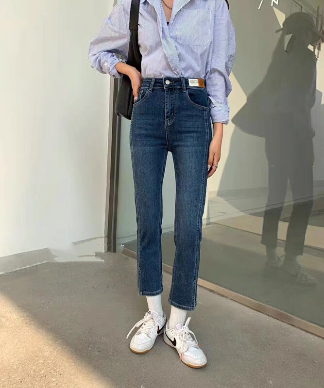 Autumn is new! [T.H] Korean version of the Western style retro smoking pipe jeans 172300# LSW