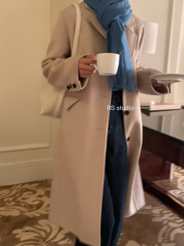 【RS】Korean style loose wool coat (including 100% wool) SM8010# FHX