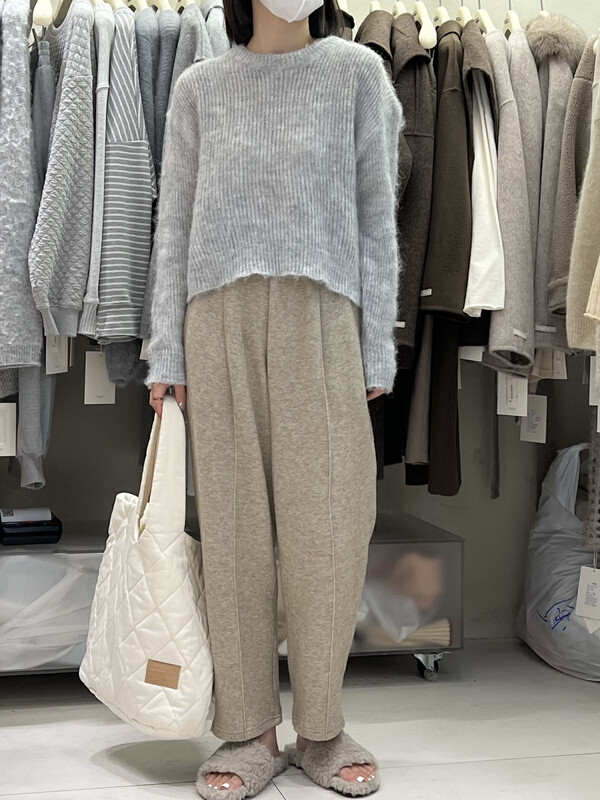 [RIN] Simple Korean style round neck sweater R2299