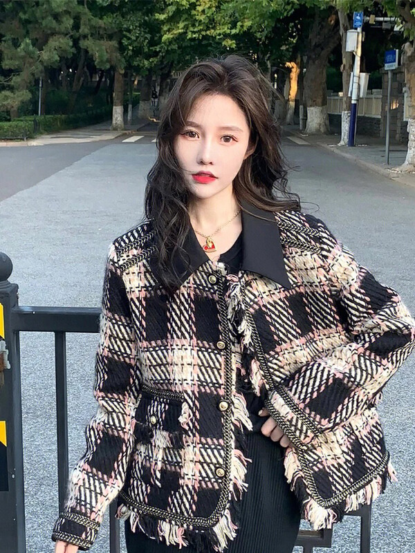 【KIKI STUDIO】Fashionable small fragrance style short coat 6880# HJY