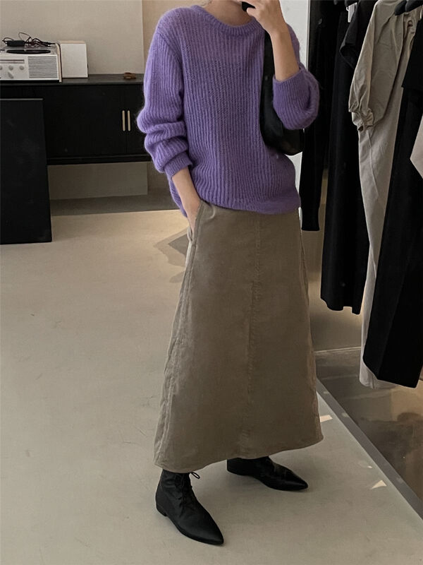 【CLEAN SPACE】Korean loose high waist slim skirt 32791