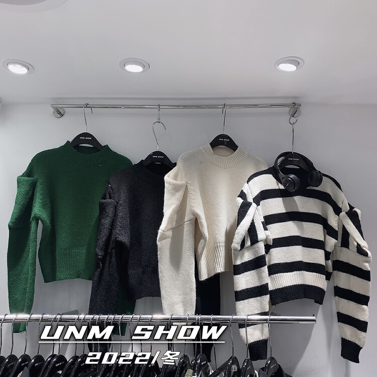 New for winter!  【UNM-SHOW】Striped loose all-match warm sweater 6715# WTT
