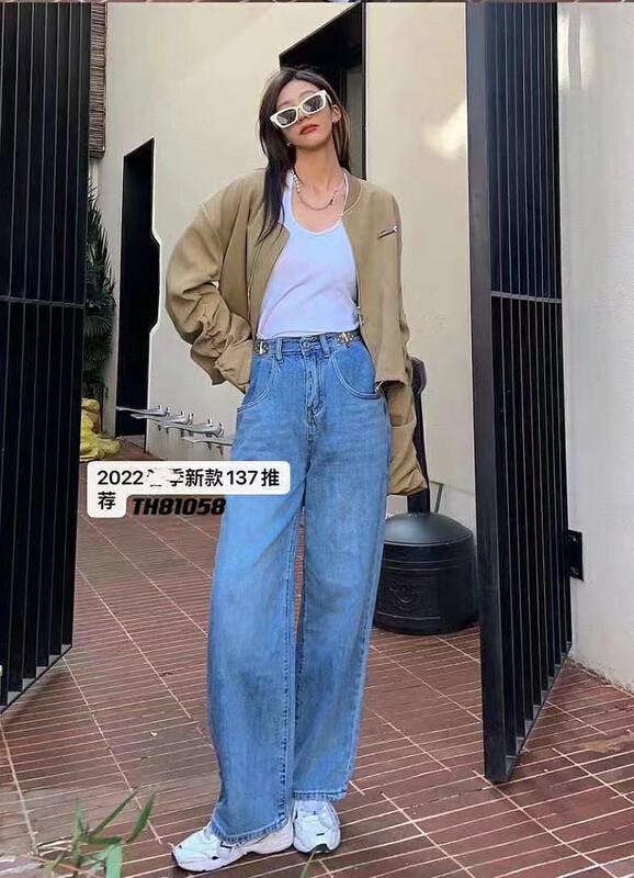 Original price 84.60! New in winter!  【LIN】Korean casual loose jeans 810580# LSW