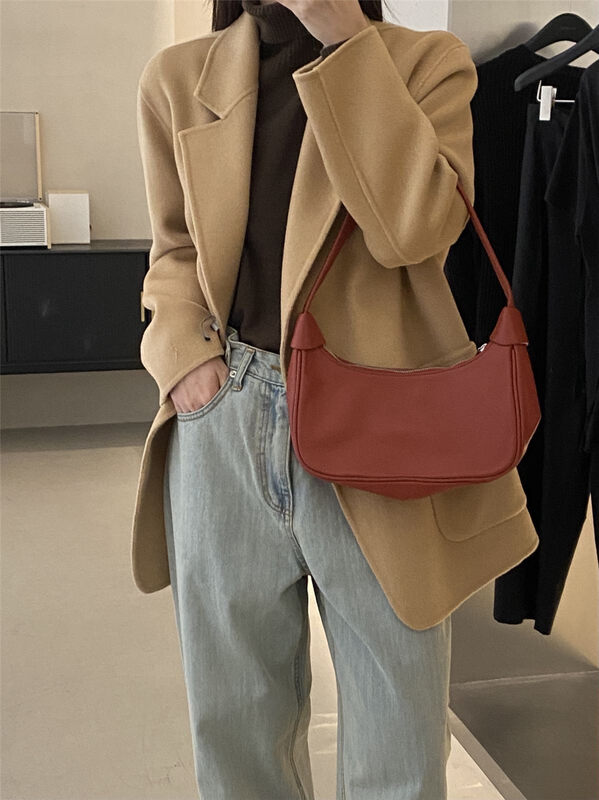 【CLEAN SPACE】Loose textured lapel cardigan double-sided woolen short coat (with belt) (100 wool) YS1-29089# CQW