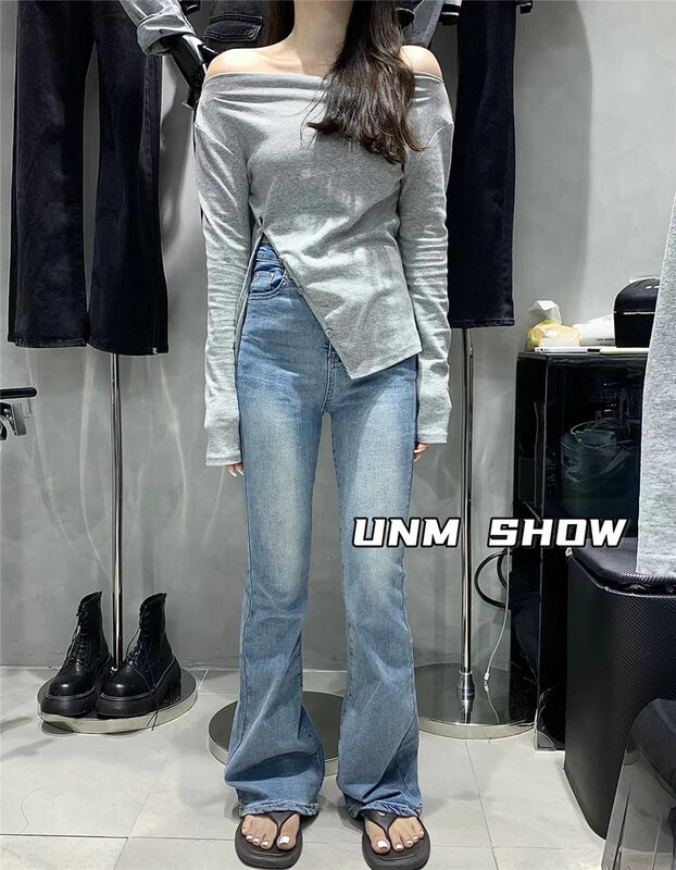New in early autumn!【UNM-SHOW】High waist slim all-match jeans 1326# WTT