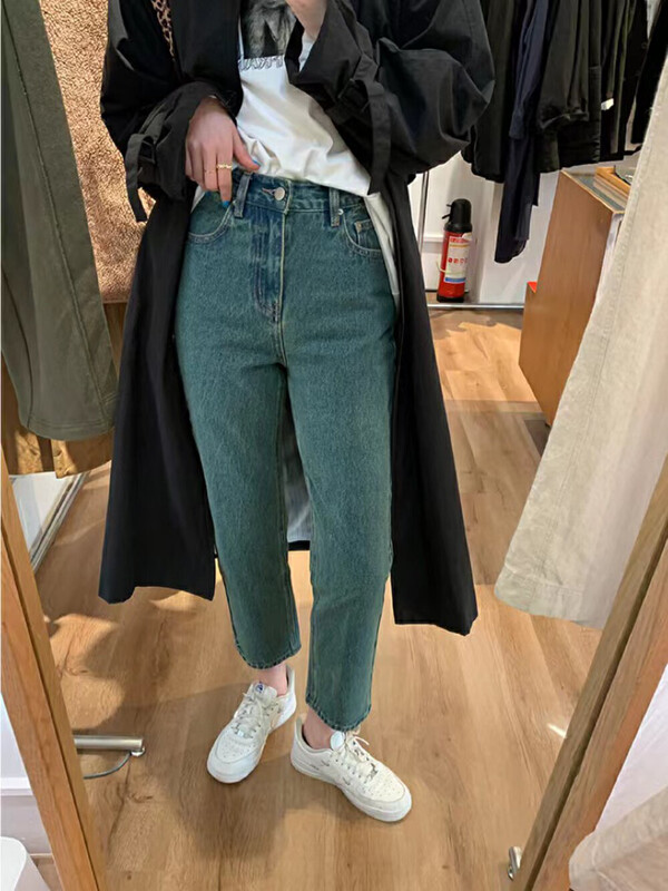 [Korean original] Korean style all-match thin jeans QD61730# FHX