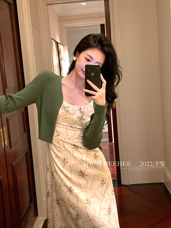 New in early autumn! [Xiu Xixi] French retro simple all-match knitted cardigan YS1-22-079# JHY