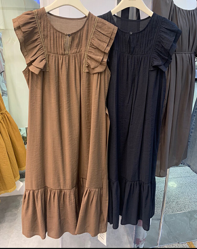 【RS】Korean style loose all-match dress (with belt) RS2583# FHX