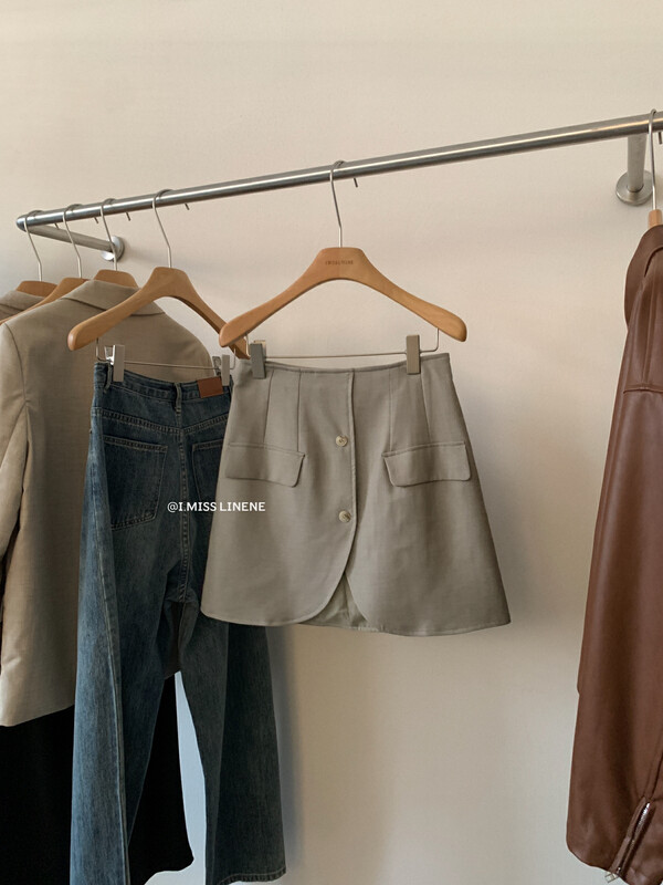【IMISS】Korean version of high-end all-match simple and slim short skirt QK10153# FHX